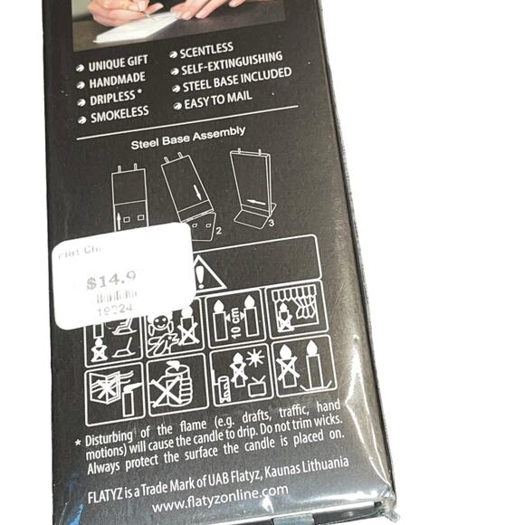 Flatyz Flat Candle Christmas Tree Dripless Smokeless Art Handmade Holiday Green - Picture 10 of 12